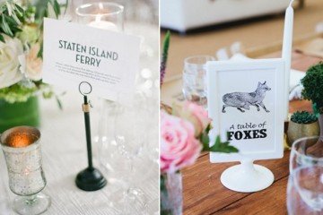 40 Creative Wedding Table Name Ideas